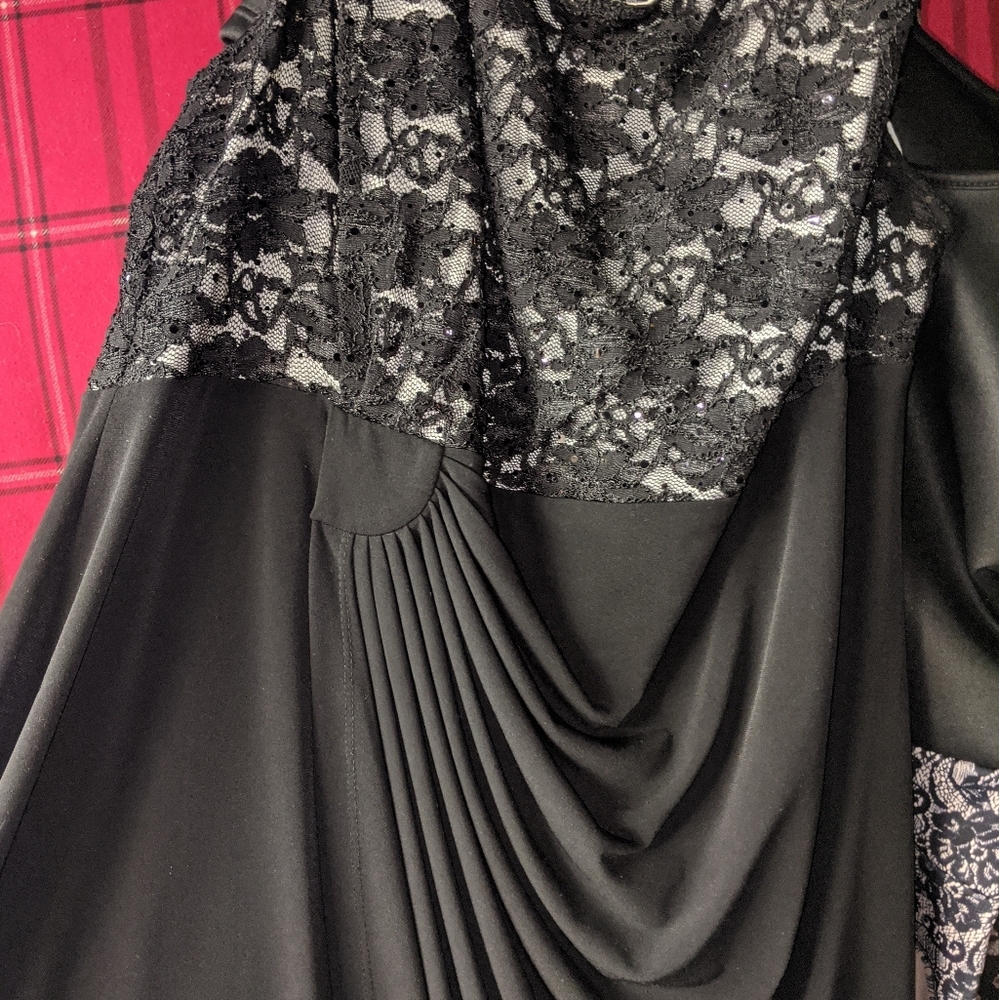 Plus Size Black and Lace Dress